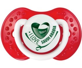 I Love Saudi Arabia Sucette LOVI Dynamic Blanc-rouge classique