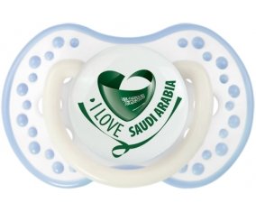 I Love Saudi Arabia Sucette LOVI Dynamic Blanc-cyan classique