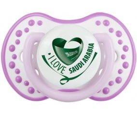 I Love Saudi Arabia Sucette LOVI Dynamic Blanc-mauve classique