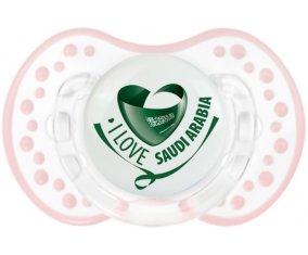 I Love Saudi Arabia Sucette LOVI Dynamic Retro-blanc-rose-tendre classique
