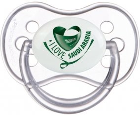 I Love Saudi Arabia Sucette Anatomique Transparente classique