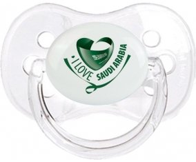 I Love Saudi Arabia Tétine Cerise Transparent classique