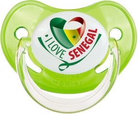 I Love Senegal Tétine Physiologique Vert classique