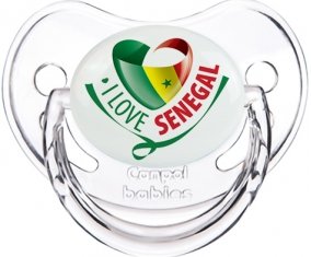 I Love Senegal Tétine Physiologique Transparent classique