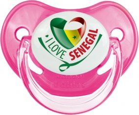 I Love Senegal Tétine Physiologique Rose classique