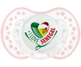 I Love Senegal Sucete LOVI Dynamic Retro-blanc-rose-tendre classique