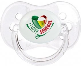 I Love Senegal Sucete Cerise Transparent classique