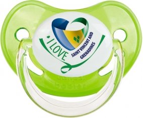 I Love Saint Vincent and Grenadines Sucete Physiologique Vert classique