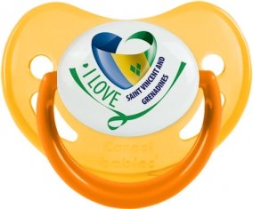 I Love Saint Vincent and Grenadines Sucete Physiologique Jaune phosphorescente