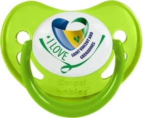 I Love Saint Vincent and Grenadines Sucete Physiologique Vert phosphorescente