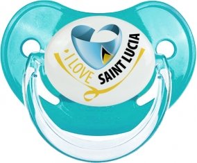 I Love Saint Lucia : Sucette Physiologique personnalisée