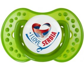 I Love Serbia : Sucette LOVI Dynamic personnalisée