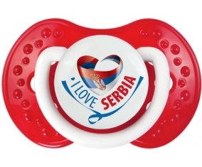 I Love Serbia Sucette LOVI Dynamic Blanc-rouge classique