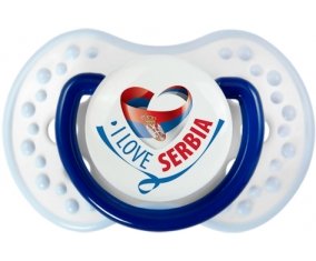 I Love Serbia Sucette LOVI Dynamic Marine-blanc-bleu classique