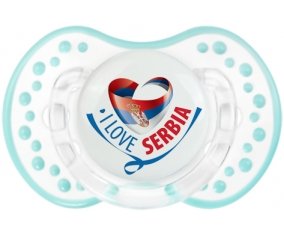 I Love Serbia Sucette LOVI Dynamic Retro-blanc-lagon classique