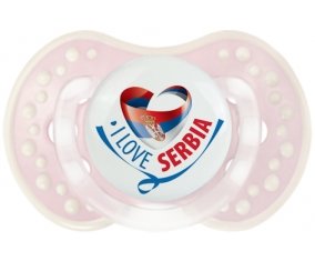 I Love Serbia Sucette LOVI Dynamic Retro-rose-tendre classique