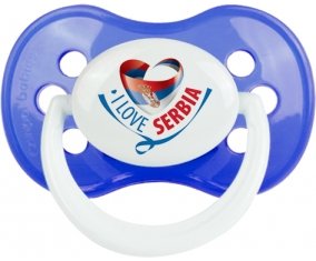 I Love Serbia Sucette Anatomique Bleu classique