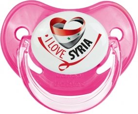 I Love Syria Tétine Physiologique Rose classique