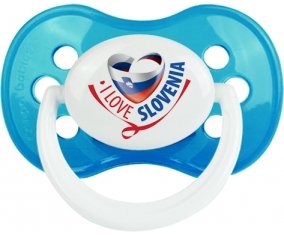 I Love Slovenia Sucette Anatomique Cyan classique