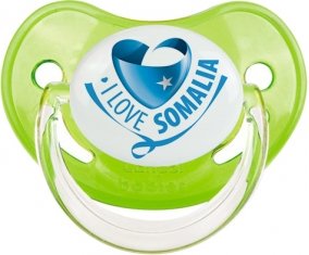 I Love Somalia Sucette Physiologique Vert classique