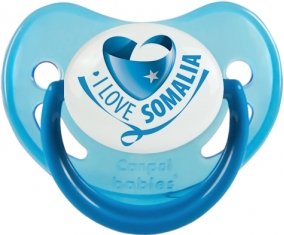 I Love Somalia Sucette Physiologique Bleue phosphorescente