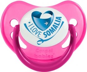 I Love Somalia Sucette Physiologique Rose phosphorescente