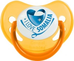 I Love Somalia Sucette Physiologique Jaune phosphorescente