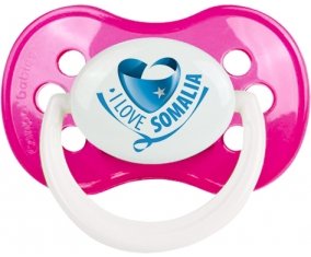 I Love Somalia Tétine Anatomique Rose foncé classique