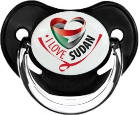 I Love Sudan Sucette Physiologique Noir classique