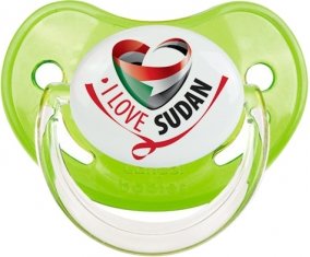 I Love Sudan Sucette Physiologique Vert classique