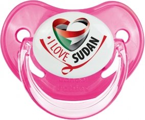 I Love Sudan Sucette Physiologique Rose classique