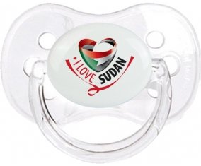 I Love Sudan Tétine Cerise Transparent classique