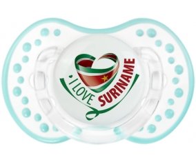 I Love Suriname Sucete LOVI Dynamic Retro-blanc-lagon classique