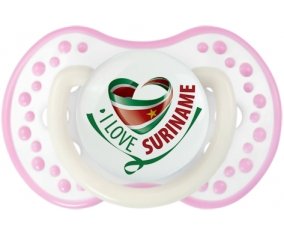 I Love Suriname Sucete LOVI Dynamic Blanc-rose phosphorescente