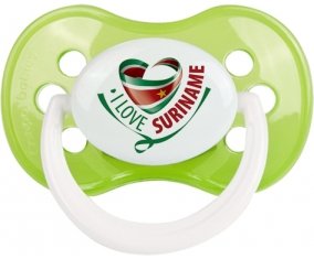 I Love Suriname Sucete Anatomique Vert classique
