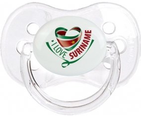 I Love Suriname Sucete Cerise Transparent classique