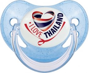 I Love Thailand Sucete Physiologique Bleue à paillette