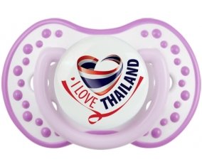 I Love Thailand Tétine LOVI Dynamic Blanc-mauve classique
