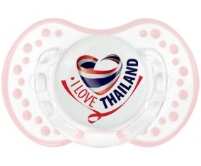 I Love Thailand Tétine LOVI Dynamic Retro-blanc-rose-tendre classique