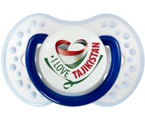 I Love Tajakistan Sucette LOVI Dynamic Marine-blanc-bleu classique
