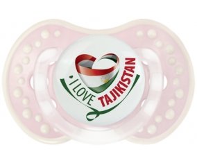 I Love Tajakistan Sucette LOVI Dynamic Retro-rose-tendre classique