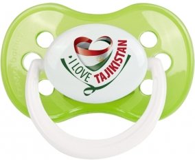 I Love Tajakistan Tétine Anatomique Vert classique
