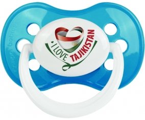 I Love Tajakistan Tétine Anatomique Cyan classique