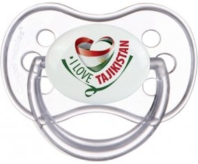 I Love Tajakistan Tétine Anatomique Transparente classique