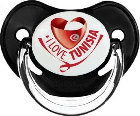 I Love Tunisia Sucette Physiologique Noir classique