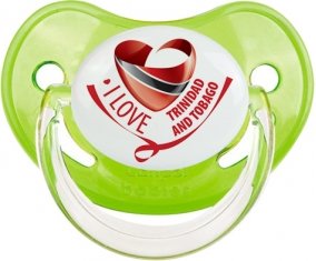 I Love Trinidad and Tobago Tétine Physiologique Vert classique