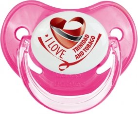I Love Trinidad and Tobago Tétine Physiologique Rose classique