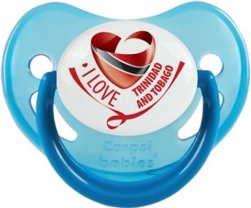I Love Trinidad and Tobago Tétine Physiologique Bleue phosphorescente