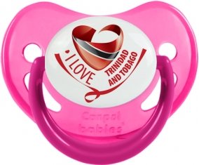 I Love Trinidad and Tobago Tétine Physiologique Rose phosphorescente