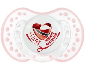 I Love Trinidad and Tobago Sucete LOVI Dynamic Retro-blanc-rose-tendre classique